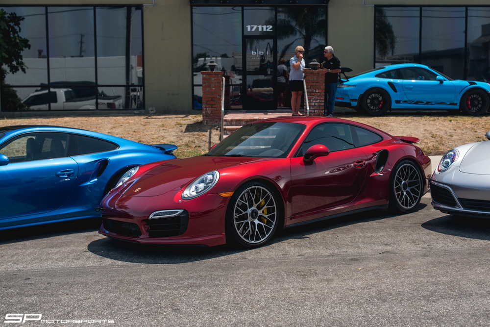 991 Turbo with two cans of NOS in the back. I couldn't get a photo with my camera due to glare, but you can find an iPhone shot on our facebook .