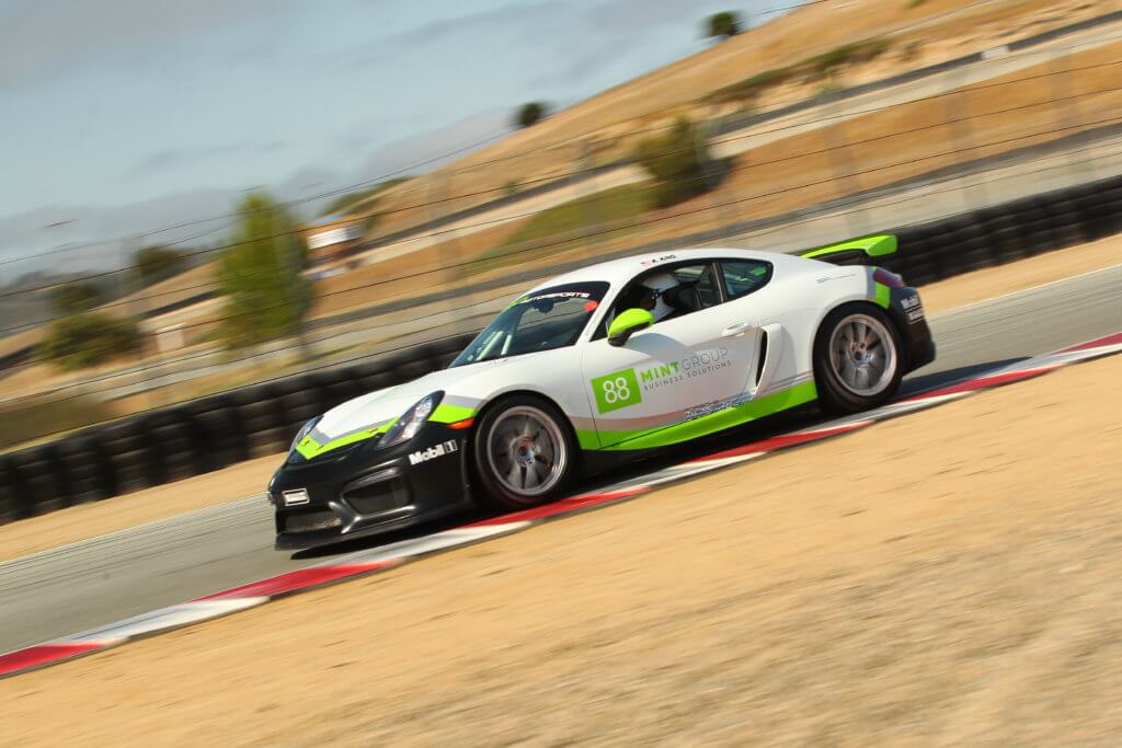 GT4 Clubsport going by Laguna Seca Racway Park