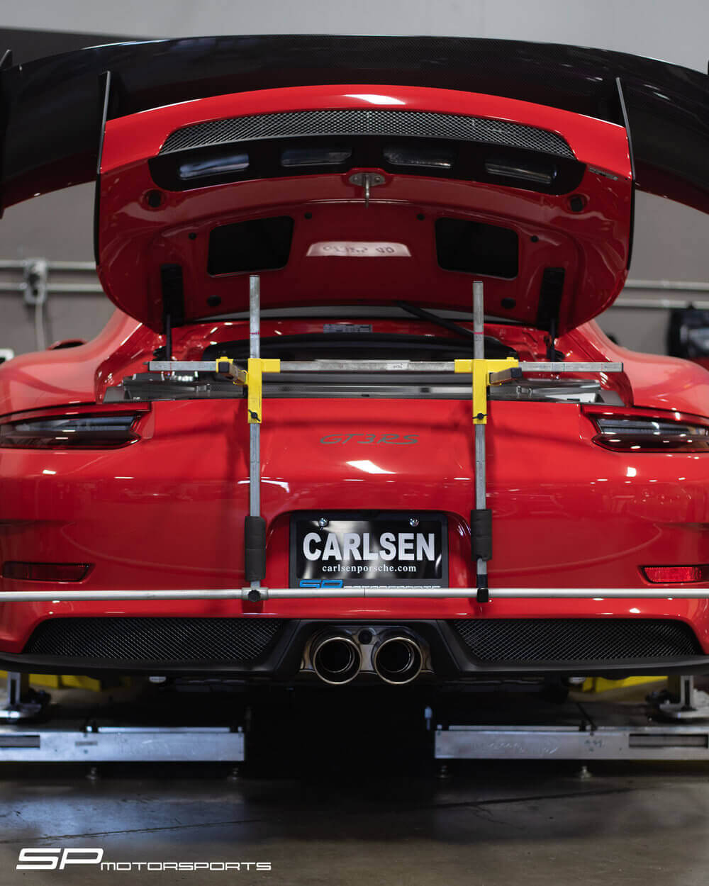 Porsche GT3 RS alignment and setup work