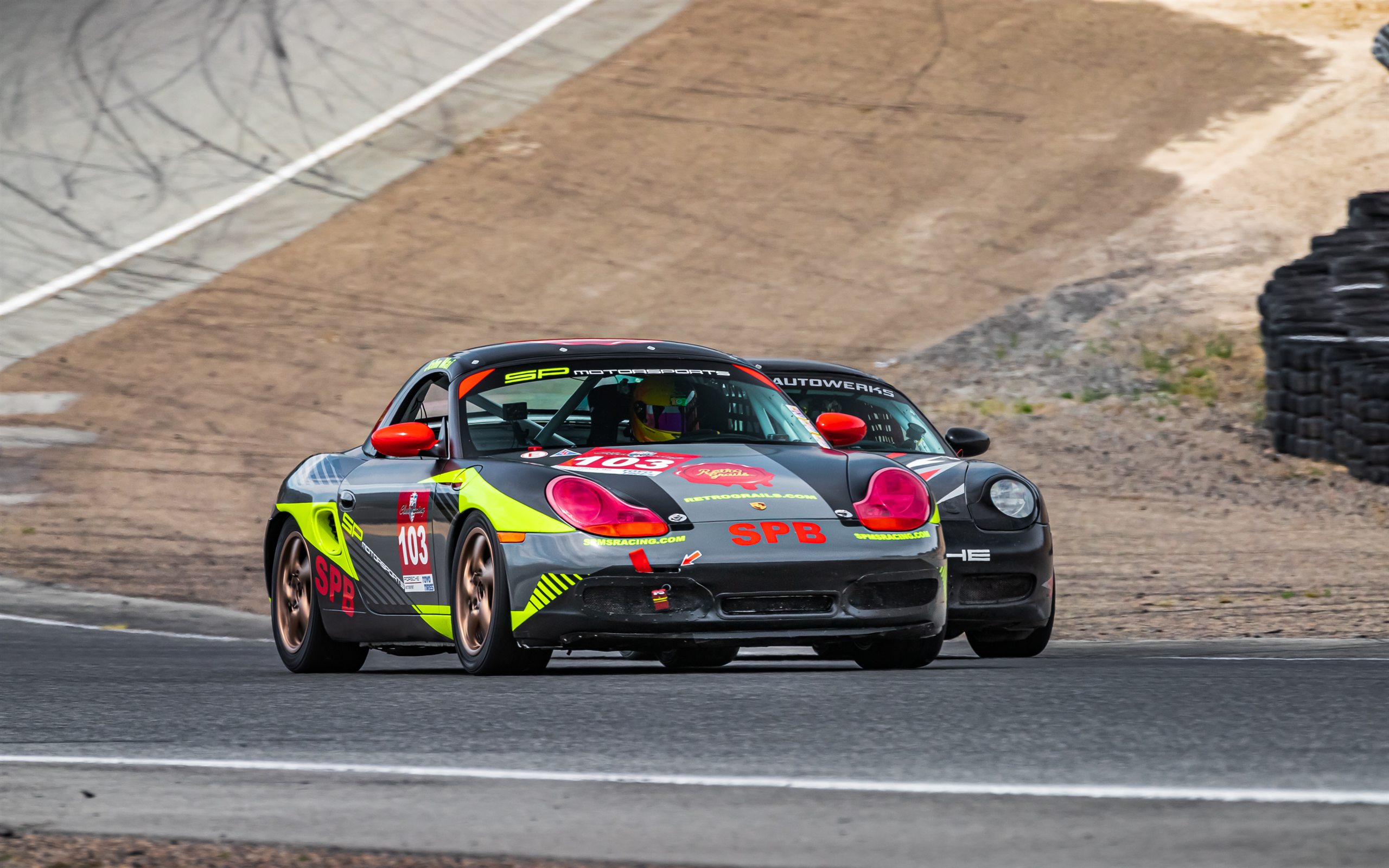 SP Motorsports race car on track
