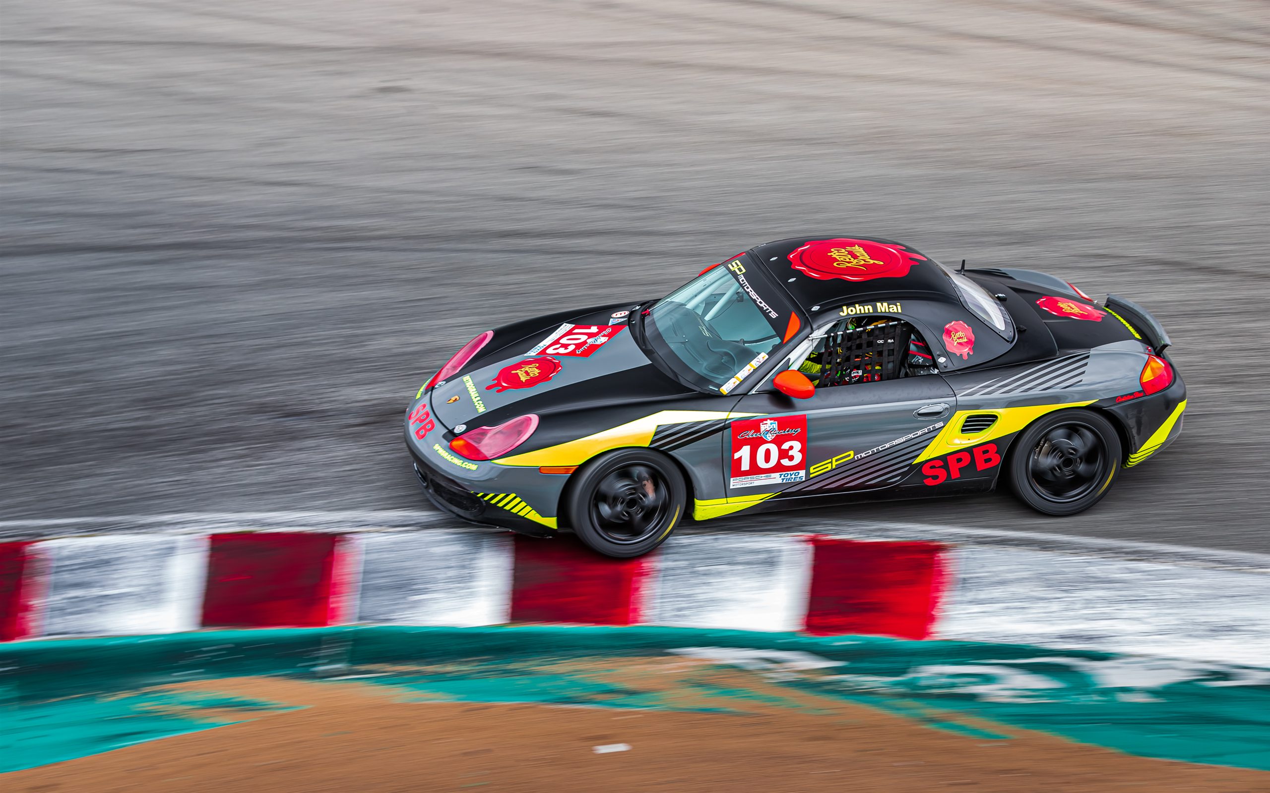 SP Motorsports race car on track