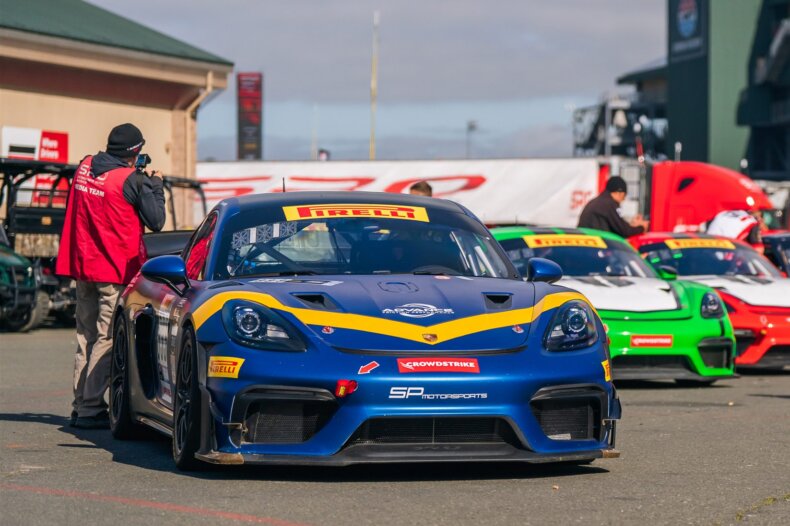 SP Motorsports race car on track